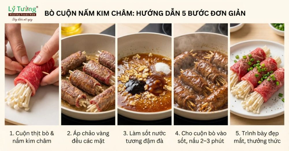 5 bước thực hiện món ăn đơn giản