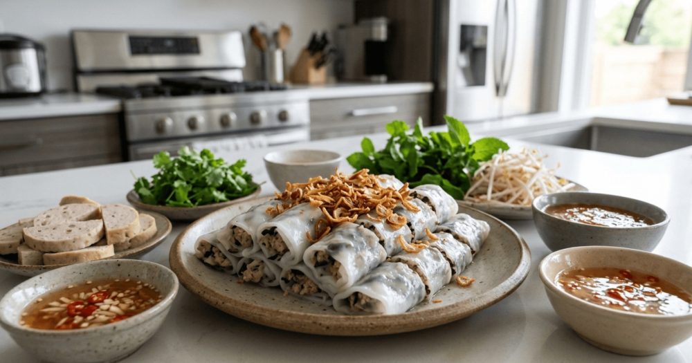 Bánh cuốn mộc nhĩ