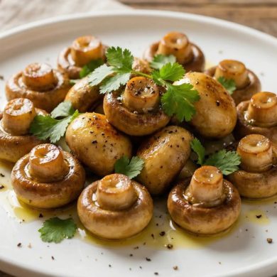 Nấm mỡ áp chảo