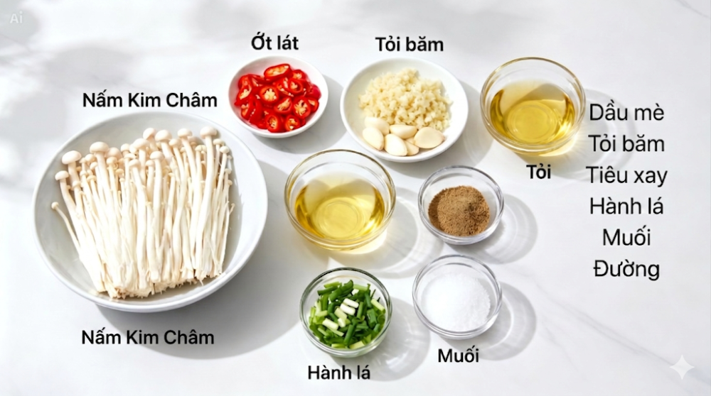 Nguyên liệu làm kim châm trộn cay