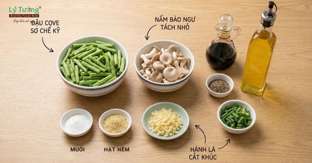 Các nguyên liệu cần chuẩn bị cho món ăn