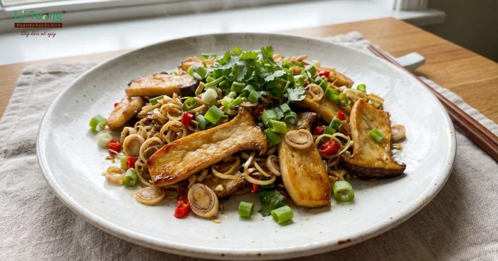 Nấm Đùi Gà Xào Sả Ớt