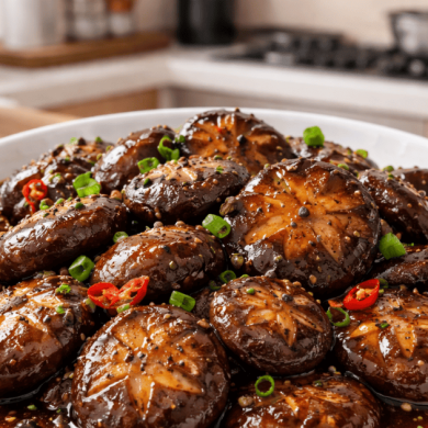 Nấm đông cô kho tiêu