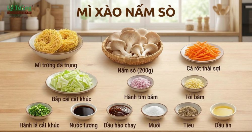 Nguyên liệu cần chuẩn bị tùy theo khẩu vị mỗi người