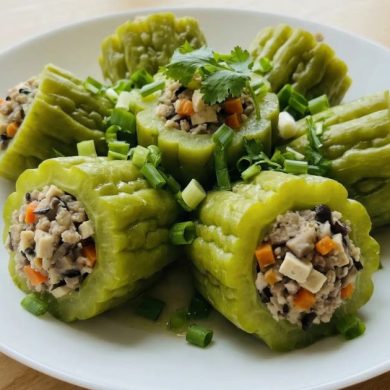 Khổ qua nhồi nấm