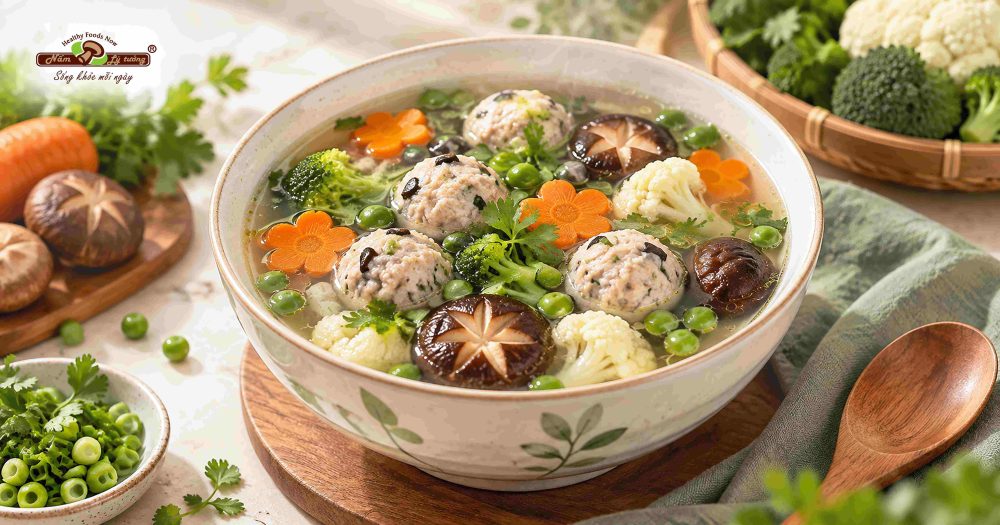 Canh mọc thập cẩm vị thanh ngọt khó quên