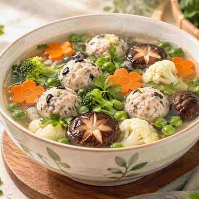 Canh mọc thập cẩm vị thanh ngọt khó quên