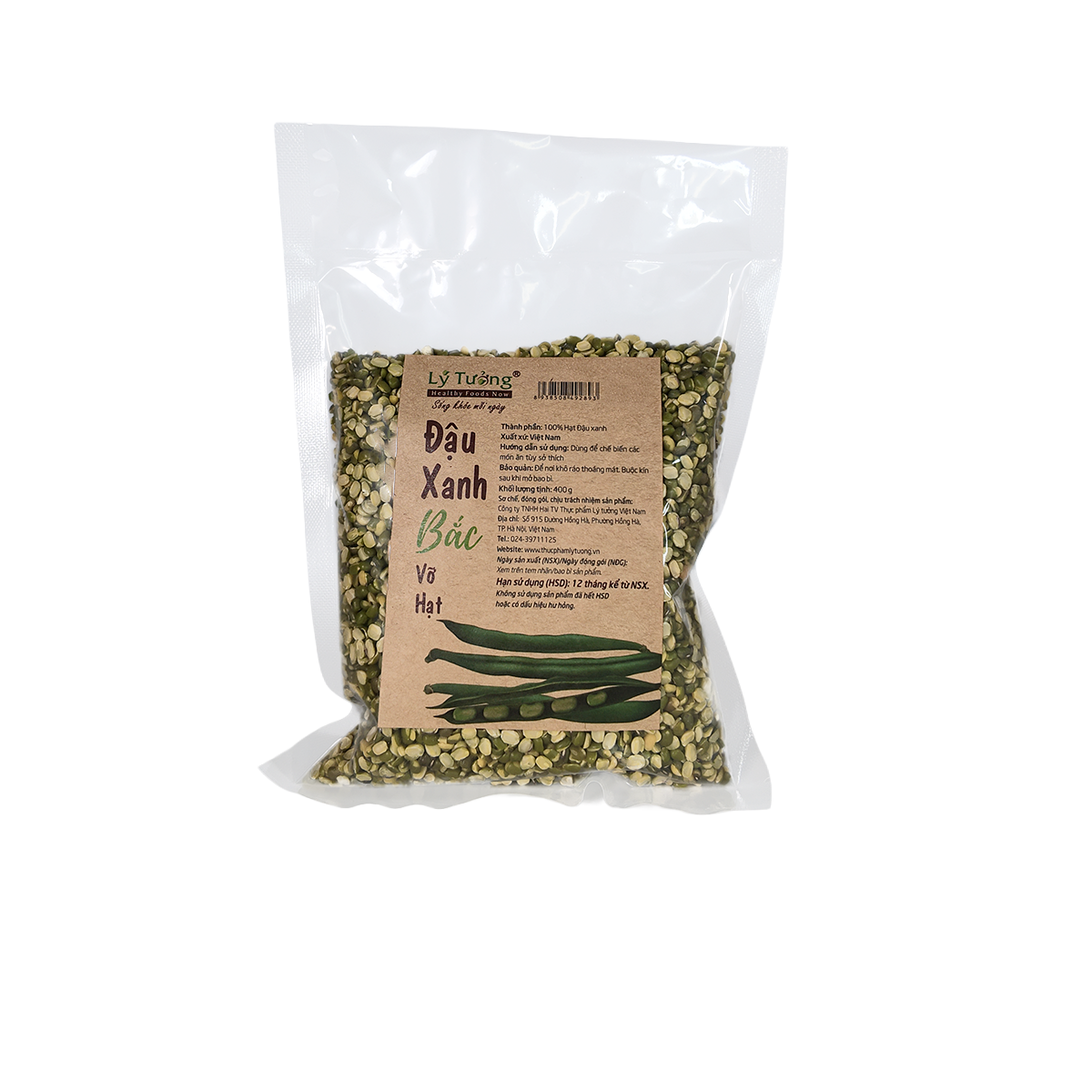Đậu Xanh Vỡ Hạt 400g