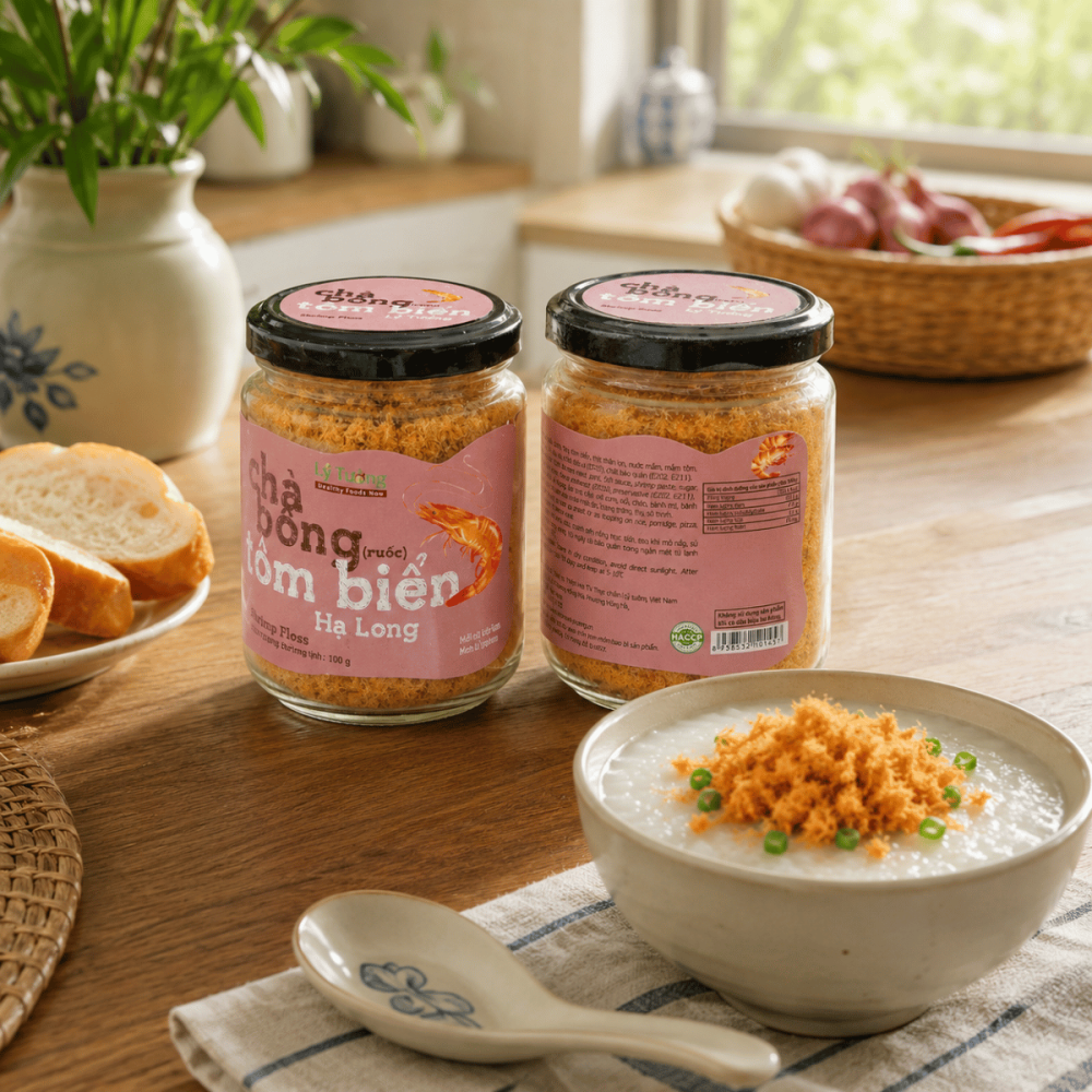 Chà bông tôm biển