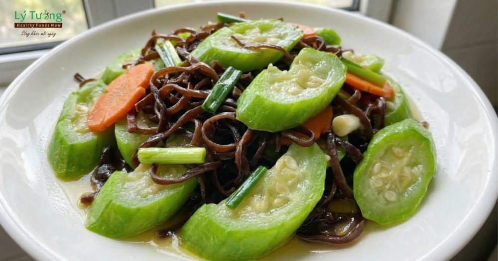 Mướp hương xào mộc nhĩ
