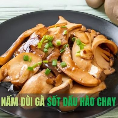 Nấm đùi gà sốt dầu hảo chay