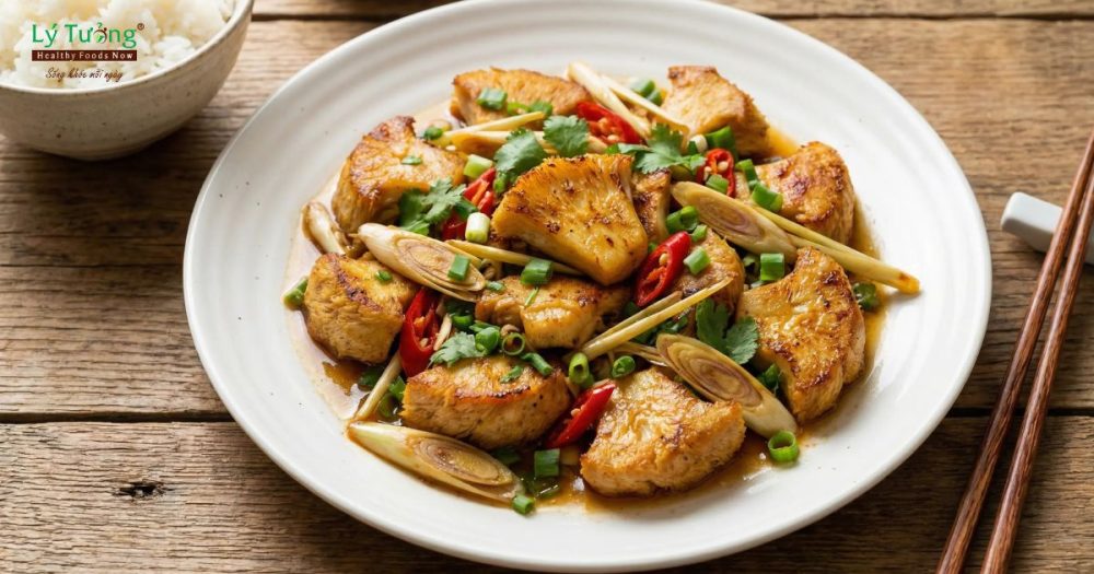 Nấm Hầu Thủ Xào Sả Ớt