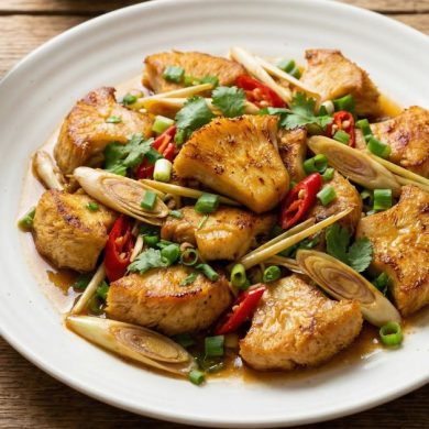 Nấm Hầu Thủ Xào Sả Ớt