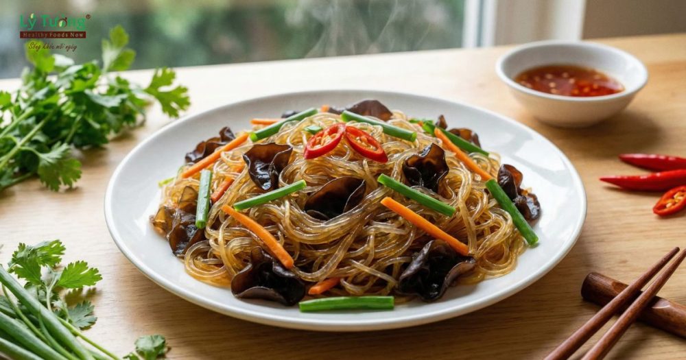 Cách làm miến xào mộc nhĩ