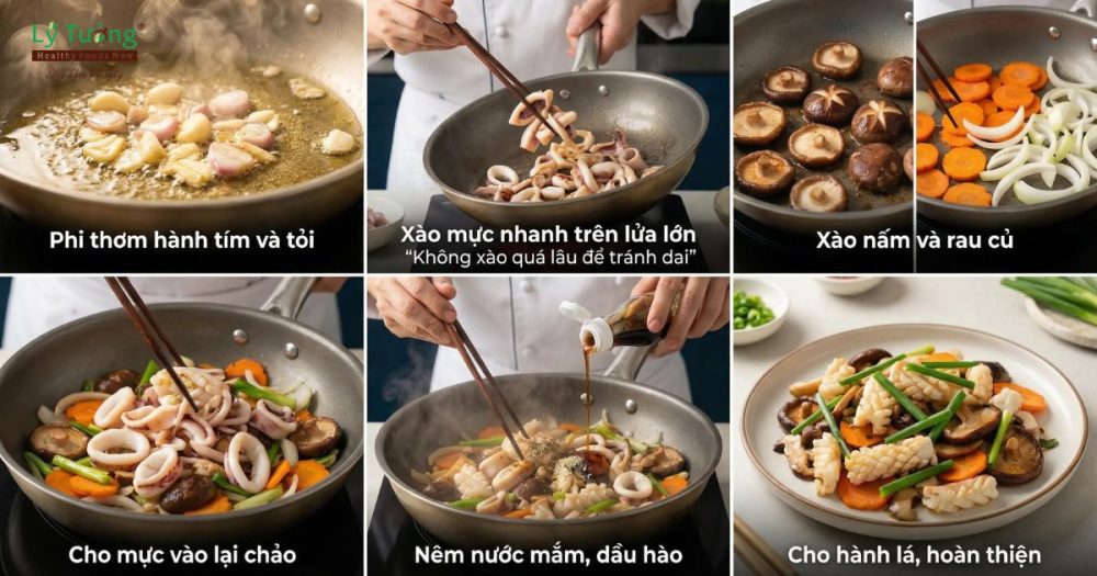 Các bước nấu giúp món ăn ngon tròn vị