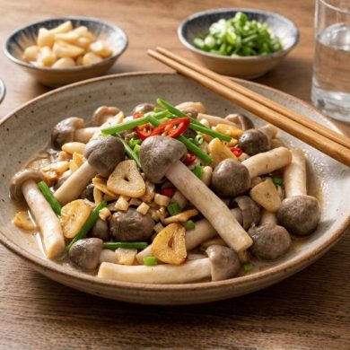 Nấm Mối Xào Tỏi – Hương Vị Tinh Túy, Ngọt Thanh Nguyên Bản