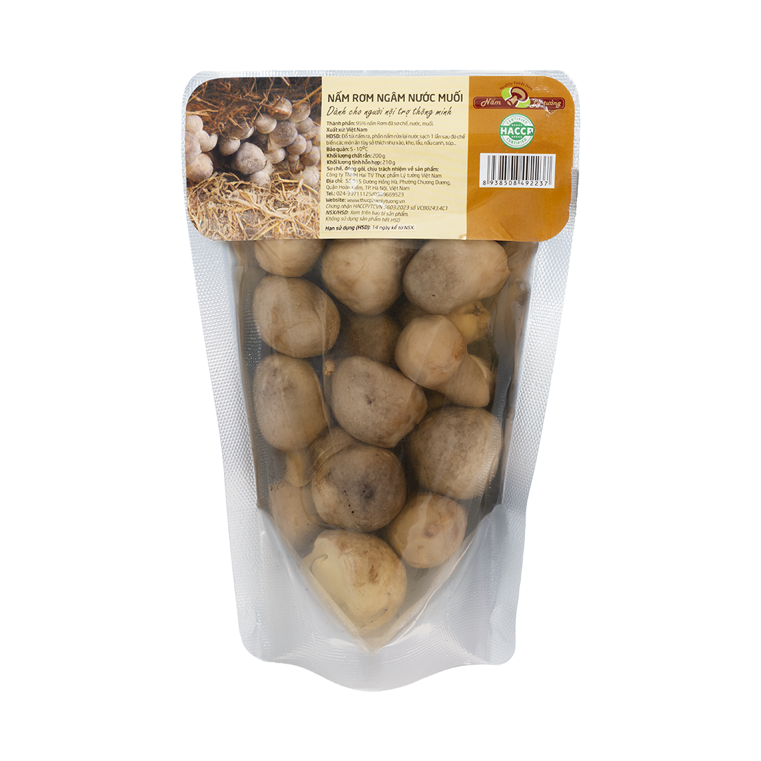 Nấm Rơm Ngâm Nước Muối 200g