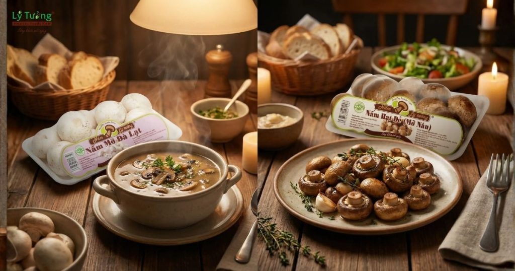 Nấm mỡ nấu gì