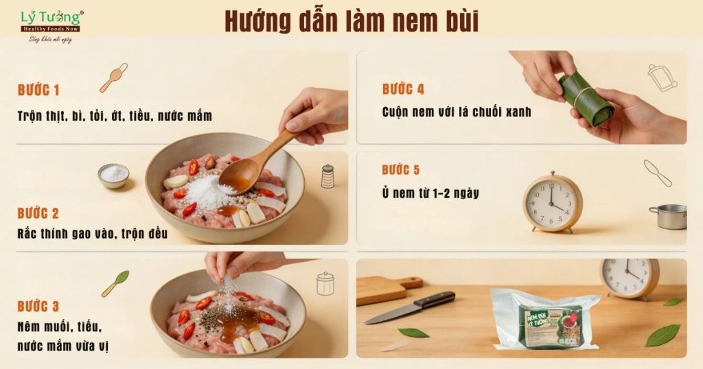 Cách làm nem bùi thơm ngon