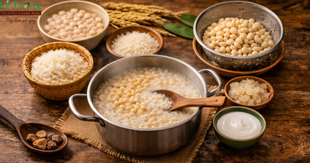 Cách nấu chè đậu trắng mềm dẻo không bị nát