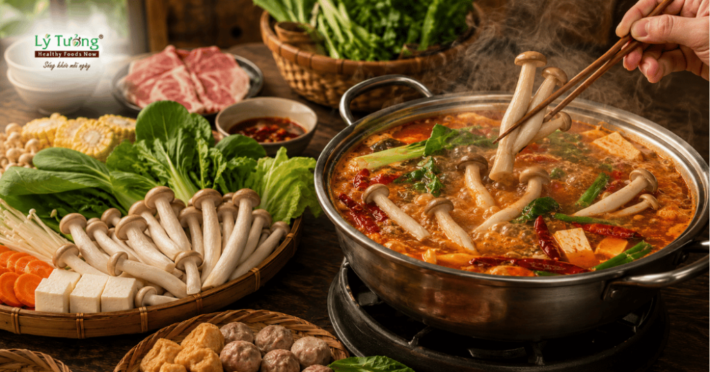 Lẩu nấm lộc nhung