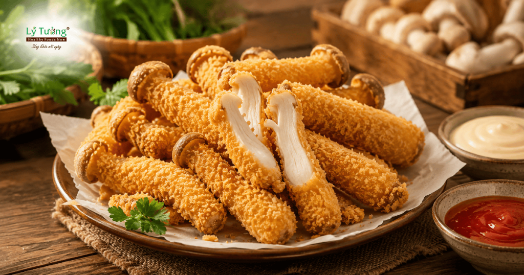 Nấm lộc nhung chiên giòn