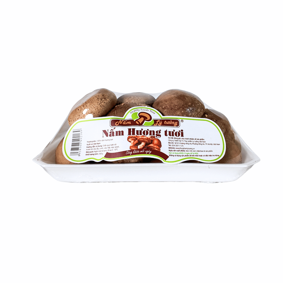 Nấm hương tươi mặt trước