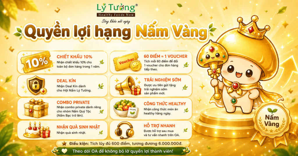 Quyền lợi nấm Vàng
