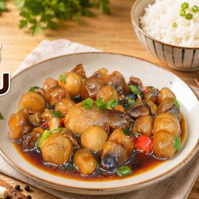 Nấm mỡ kho tiêu